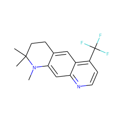 CN1c2cc3nccc(C(F)(F)F)c3cc2CCC1(C)C ZINC000027406441