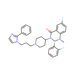 CN1c2ccc(F)cc2C(=O)N(C2CCN(CCCn3ccnc3-c3ccccc3)CC2)[C@H]1c1ccccc1F ZINC001772634659