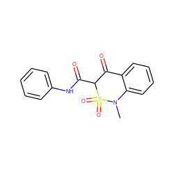 CN1c2ccccc2C(=O)C(C(=O)Nc2ccccc2)S1(=O)=O ZINC000015974434