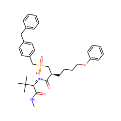 CNC(=O)[C@@H](NC(=O)[C@H](CCCCOc1ccccc1)C[P@](=O)(O)Cc1ccc(Cc2ccccc2)cc1)C(C)(C)C ZINC000026396446