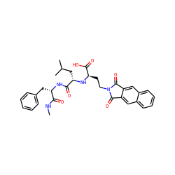 CNC(=O)[C@H](Cc1ccccc1)NC(=O)[C@H](CC(C)C)N[C@H](CCN1C(=O)c2cc3ccccc3cc2C1=O)C(=O)O ZINC000029410268