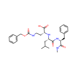 CNC(=O)[C@H](Cc1ccccc1)NC(=O)[C@H](CC(C)C)N[C@H](CCNC(=O)OCc1ccccc1)C(=O)O ZINC000027740912