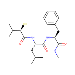 CNC(=O)[C@H](Cc1ccccc1)NC(=O)[C@H](CC(C)C)NC(=O)[C@H](S)C(C)C ZINC000003812210