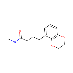 CNC(=O)CCCc1cccc2c1OCCO2 ZINC000004423921