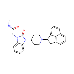 CNC(=O)Cn1c(=O)n(C2CCN([C@@H]3Cc4cccc5cccc3c45)CC2)c2ccccc21 ZINC000084741563