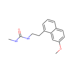 CNC(=O)NCCc1cccc2ccc(OC)cc12 ZINC000000008267