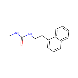 CNC(=O)NCCc1cccc2ccccc12 ZINC000013781825