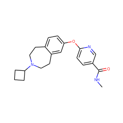 CNC(=O)c1ccc(Oc2ccc3c(c2)CCN(C2CCC2)CC3)nc1 ZINC000003961799