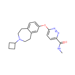 CNC(=O)c1ccc(Oc2ccc3c(c2)CCN(C2CCC2)CC3)nn1 ZINC000103242306