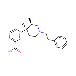 CNC(=O)c1cccc([C@]2(C)CCN(CCc3ccccc3)C[C@@H]2C)c1 ZINC000013587974