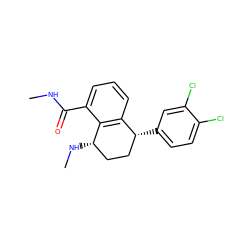 CNC(=O)c1cccc2c1[C@@H](NC)CC[C@H]2c1ccc(Cl)c(Cl)c1 ZINC000028571361