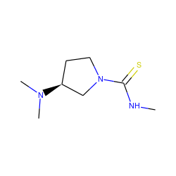 CNC(=S)N1CC[C@H](N(C)C)C1 ZINC000122383946