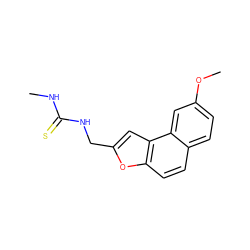 CNC(=S)NCc1cc2c(ccc3ccc(OC)cc32)o1 ZINC000653692096