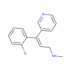 CNC/C=C(\c1cccnc1)c1ccccc1Br ZINC000029318888