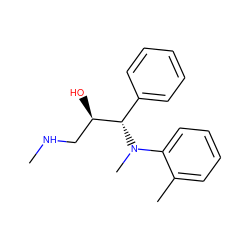 CNC[C@@H](O)[C@H](c1ccccc1)N(C)c1ccccc1C ZINC000040394704