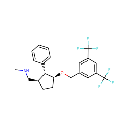 CNC[C@@H]1CC[C@H](OCc2cc(C(F)(F)F)cc(C(F)(F)F)c2)[C@H]1c1ccccc1 ZINC000036324302