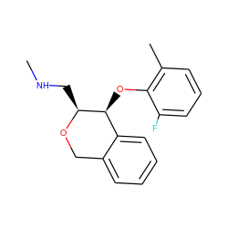 CNC[C@@H]1OCc2ccccc2[C@@H]1Oc1c(C)cccc1F ZINC000040424985