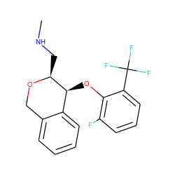CNC[C@@H]1OCc2ccccc2[C@@H]1Oc1c(F)cccc1C(F)(F)F ZINC000040974888