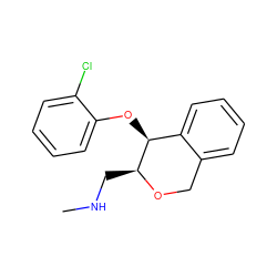 CNC[C@@H]1OCc2ccccc2[C@@H]1Oc1ccccc1Cl ZINC000040981003