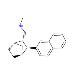 CNC[C@H]1[C@H]2CC[C@@H](C2)[C@@H]1c1ccc2ccccc2c1 ZINC000100874447