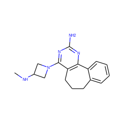 CNC1CN(c2nc(N)nc3c2CCCc2ccccc2-3)C1 ZINC000040952584