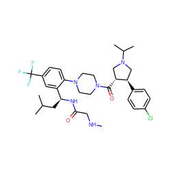 CNCC(=O)N[C@@H](CC(C)C)c1cc(C(F)(F)F)ccc1N1CCN(C(=O)[C@@H]2CN(C(C)C)C[C@H]2c2ccc(Cl)cc2)CC1 ZINC000028960112