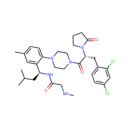 CNCC(=O)N[C@@H](CC(C)C)c1cc(C)ccc1N1CCN(C(=O)[C@@H](Cc2ccc(Cl)cc2Cl)N2CCCC2=O)CC1 ZINC000028823919