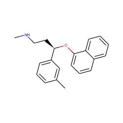 CNCC[C@@H](Oc1cccc2ccccc12)c1cccc(C)c1 ZINC000013588074