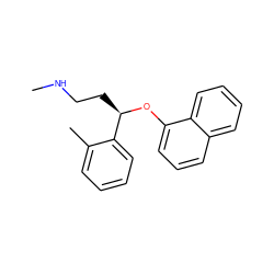 CNCC[C@@H](Oc1cccc2ccccc12)c1ccccc1C ZINC000013588072