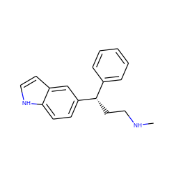 CNCC[C@@H](c1ccccc1)c1ccc2[nH]ccc2c1 ZINC000043060728