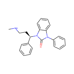 CNCC[C@H](c1ccccc1)n1c(=O)n(-c2ccccc2)c2ccccc21 ZINC000034986462