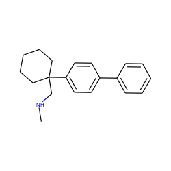 CNCC1(c2ccc(-c3ccccc3)cc2)CCCCC1 ZINC000066075945