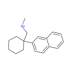 CNCC1(c2ccc3ccccc3c2)CCCCC1 ZINC000066076632