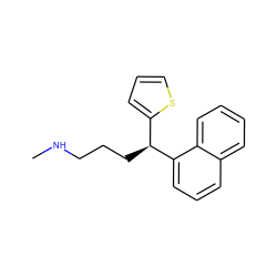 CNCCC[C@@H](c1cccs1)c1cccc2ccccc12 ZINC000040391210