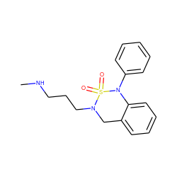 CNCCCN1Cc2ccccc2N(c2ccccc2)S1(=O)=O ZINC000049052752