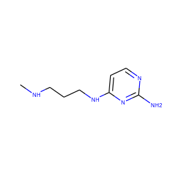 CNCCCNc1ccnc(N)n1 ZINC000145313212