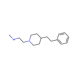 CNCCN1CCC(CCc2ccccc2)CC1 ZINC001235677006