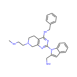 CNCCN1CCc2c(nc(-n3c(CN)cc4ccccc43)nc2NCc2ccccc2)C1 ZINC000219003311