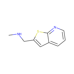 CNCc1cc2cccnc2s1 ZINC000005177578