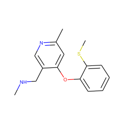 CNCc1cnc(C)cc1Oc1ccccc1SC ZINC000029125259