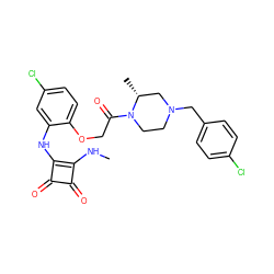 CNc1c(Nc2cc(Cl)ccc2OCC(=O)N2CCN(Cc3ccc(Cl)cc3)C[C@H]2C)c(=O)c1=O ZINC000101127199