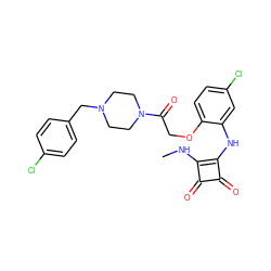 CNc1c(Nc2cc(Cl)ccc2OCC(=O)N2CCN(Cc3ccc(Cl)cc3)CC2)c(=O)c1=O ZINC000101127188