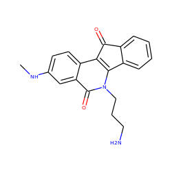 CNc1ccc2c3c(n(CCCN)c(=O)c2c1)-c1ccccc1C3=O ZINC000095552700