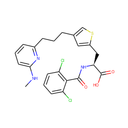 CNc1cccc(CCCc2csc(C[C@H](NC(=O)c3c(Cl)cccc3Cl)C(=O)O)c2)n1 ZINC000084758367