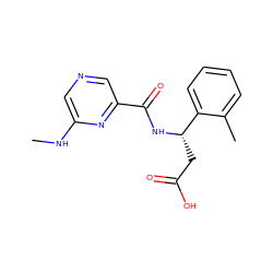 CNc1cncc(C(=O)N[C@@H](CC(=O)O)c2ccccc2C)n1 ZINC000223540393