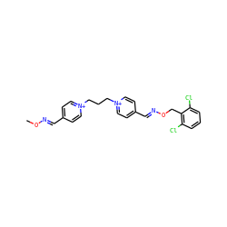 CO/N=C/c1cc[n+](CCC[n+]2ccc(/C=N/OCc3c(Cl)cccc3Cl)cc2)cc1 ZINC000013601042