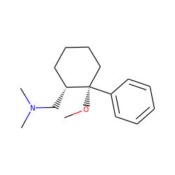 CO[C@@]1(c2ccccc2)CCCC[C@H]1CN(C)C ZINC000029128628