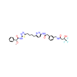 CO[C@@H](C(=O)Nc1nnc(CCCCc2ccc(NC(=O)Cc3cccc(CNC(=O)C[C@@H](O)C(F)(F)F)c3)nn2)s1)c1ccccc1 ZINC000169698571