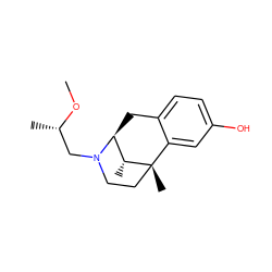 CO[C@@H](C)CN1CC[C@@]2(C)c3cc(O)ccc3C[C@H]1[C@H]2C ZINC000100796826