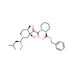 CO[C@@H](CC(C)C)[C@@H]1CC[C@@H](C)[C@](O)(C(=O)C(=O)N2CCCC[C@H]2C(=O)OCc2ccccc2)C1 ZINC000026496834